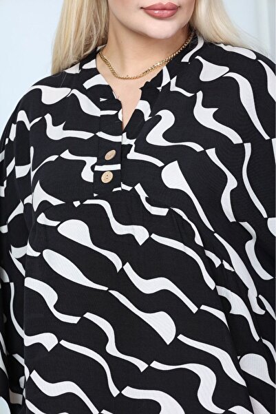 mervemoda Women's large size woven dress