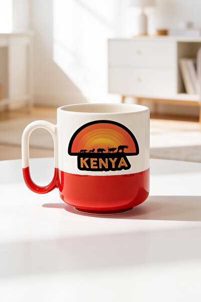 BB TRADE كوب كينيا ديزاين سيراميك مطبوع برو سعة 330 مل