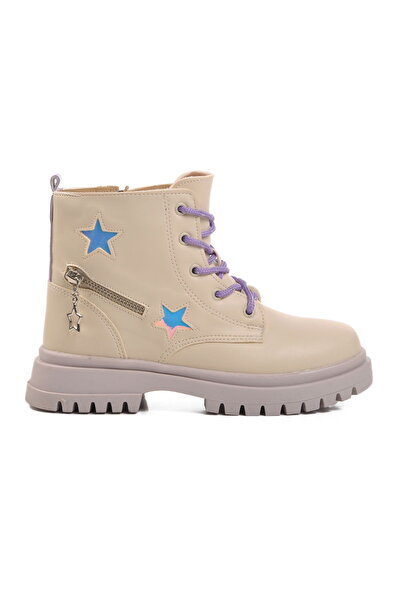 pepino Cizme pentru fete crem liliac poliuretan