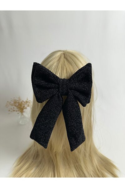 MegssStore Siyah Simli Çift Fiyonk Otomatik Toka