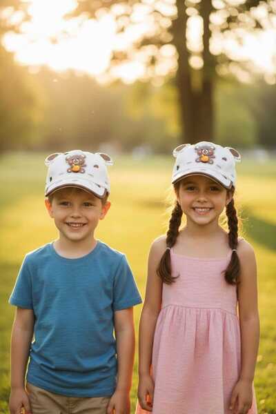 Aware Time Kitti 5-8 Years Old Unisex Baby & Kids Summer Hat with Accessories