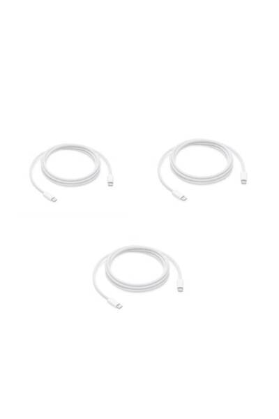 QUANDES Set de 3 cabluri de date USB-C - țesut, pentru iPhone 15/15 Pro Max/i...