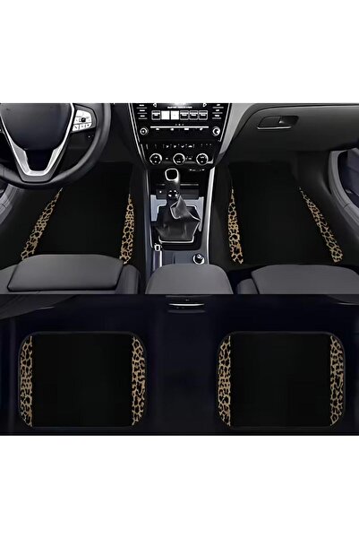 KESKİN SOUND Orjinal 4’lü Havalı Leopar Desenli Araba Paspası