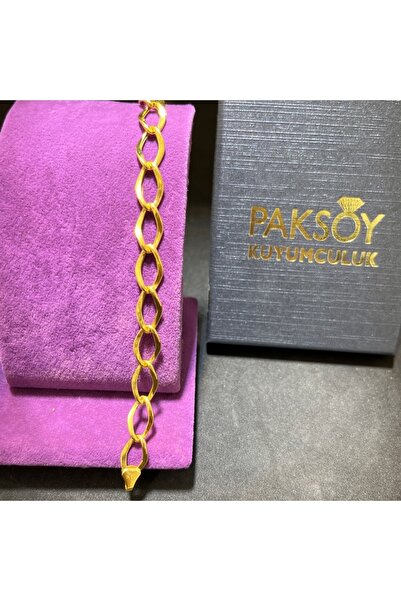 paksoy kuyumculuk 22 Ayar Altın Bileklik Süzme Model El İşi 5.65gr 20 CM Kadı...