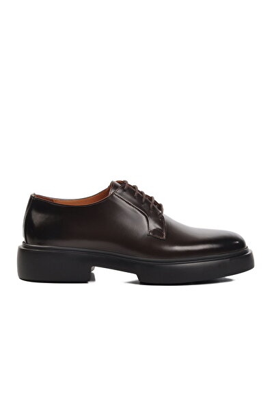 Aspor Coffee Opening Genuine Leather Men's Classic Shoes Premium