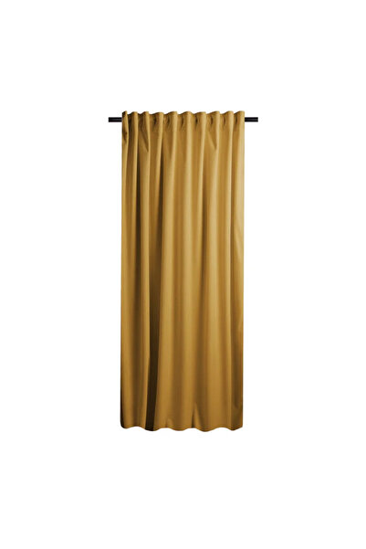 OEM Κουρτίνα φόντου 140 x 270 εκατοστά, με πτυχώσεις, μουσταρδί