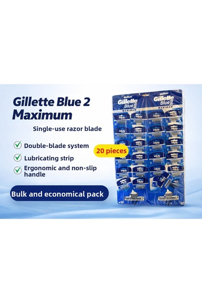 CT STONES شفرات حلاقة بلو 2 ماكسيموم للاستخدام مرة واحدة، عبوة اقتصادية تحتوي...