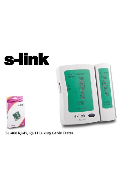 CT STONES جهاز اختبار الكابلات الفاخر S-link SL-468 rj-45 rj-11