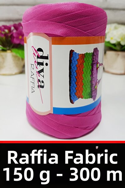 Diva İplik Fir Rafya Tela - 150 grame - 300 metri - Ç geantă și fir pentru ac...