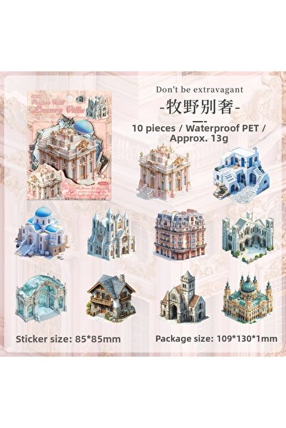 İthal O17-10 bucăți autocolant PET pentru casa de vis