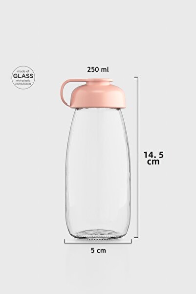 Renga ميلكي كيدز 250 مل زجاجة زجاجية 181011 وردي فاتح