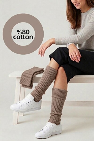 mrm pro Tozluk Femei Culoare piatră Iarnă Tricotat lung bumbac perechi Încălz...