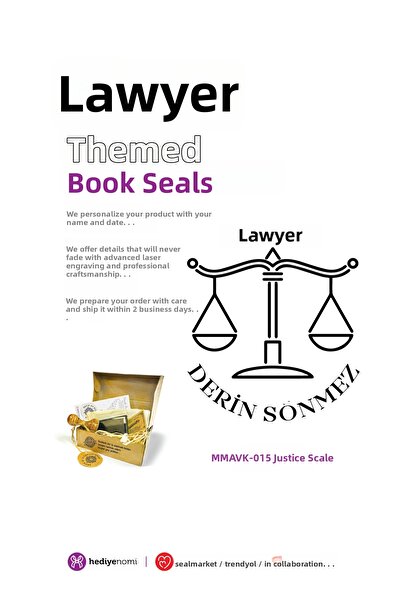 HEDİYENOMİ MühürMarket > ختم كتاب المحامي بميزان العدالة - ختم كتاب - ختم كتا...