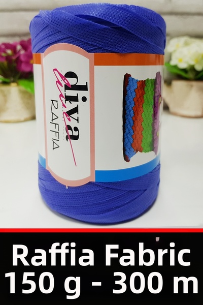 Diva İplik Tela Rafya Thread - 150 Grams - 300 Meters - Ç Bag & Accessory Thr...