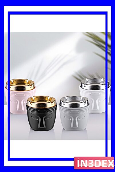 İN3DEX تصميم منفضة سجائر من الفولاذ المقاوم للصدأ مع غطاء