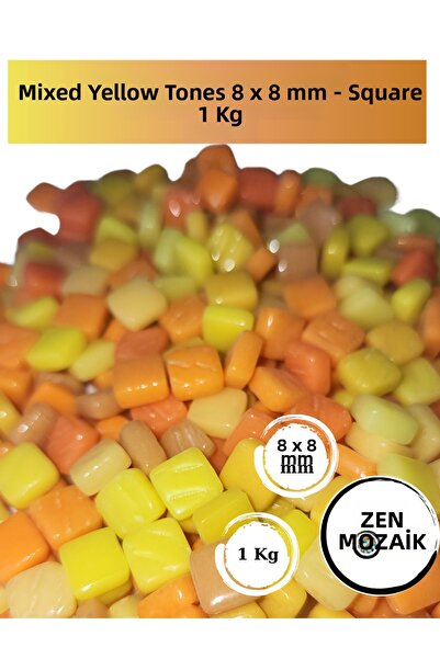 Zen Mozaik Pietre de mozaic din sticlă în culori asortate pentru lucrări de m...