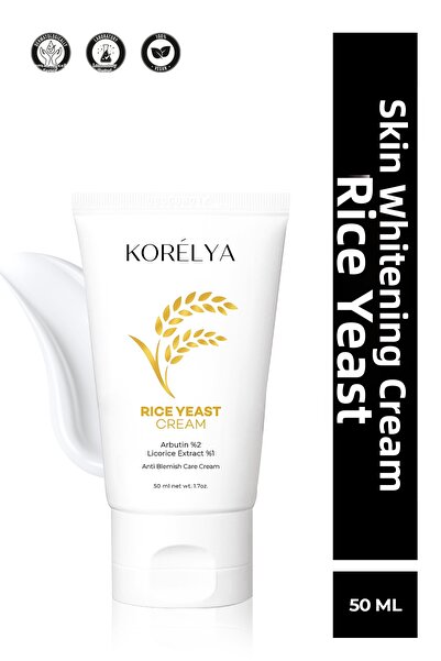 KORELYA كريم تبييض الأرز الخميرة المضاد للعيوب - كريم تبييض الأرز الخميرة 50 مل