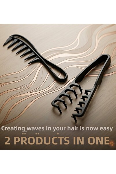 SEVRU Set profesional de piepteni 2 în 1 pentru coafat părul Pieptene de friz...