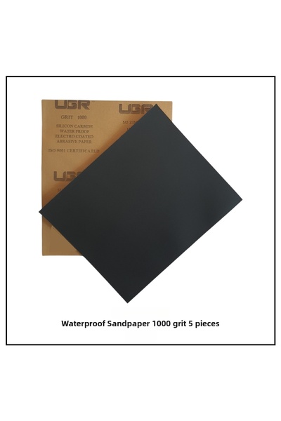 Adilon Paper Water Sandpaper, 1000 Grit, (5 Sheets)