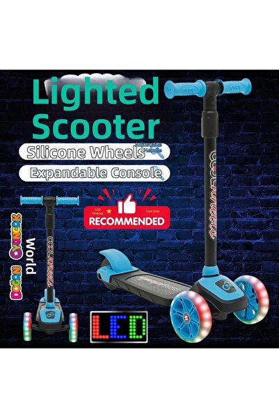 Doğan Oyuncak Dünyası سكوتر Cool Wheels Blue Twist Lighted 3 Wheel - سكوتر مض...