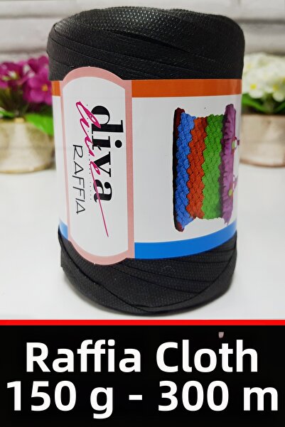 Diva İplik Sfoară Tela Rafya - 150 grame - 300 metri - Ç geantă și fir pentru...