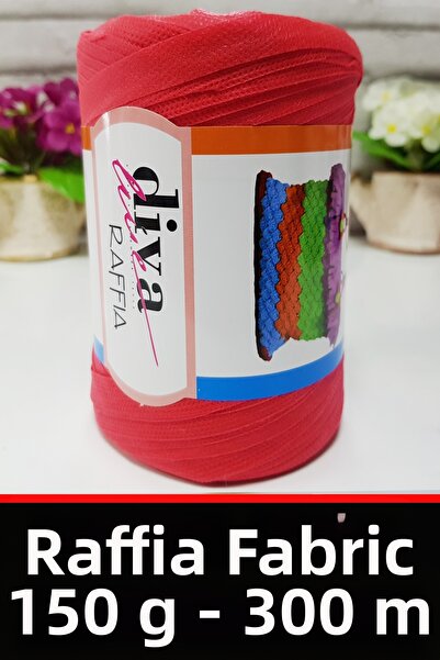 Diva İplik Fir Rafya Tela - 150 grame - 300 metri - Ç geantă și fir pentru ac...