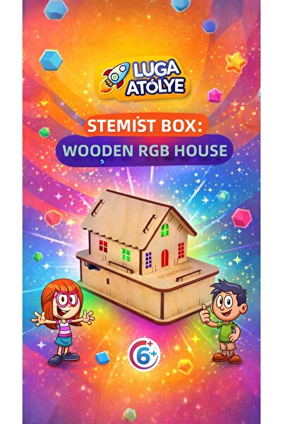 Stemist Box منزل خشبي RGB