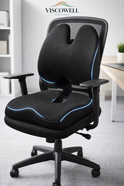 ViscoWell كرسي مكتب فيسكو للسيارة مع دعم أسفل الظهر Min جلد وكرسي فيسكو للجلو...