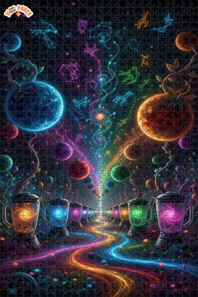 Esranın Dünyası لوحة زيتية لمنظر مجرة الأحلام الكونية 1000 قطعة 70x50