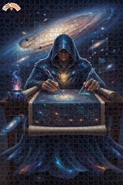 Esranın Dünyası لغز خشبي مؤطر بطبقتين بمظهر لوحة زيتية معمارية للكون 1000 قطع...