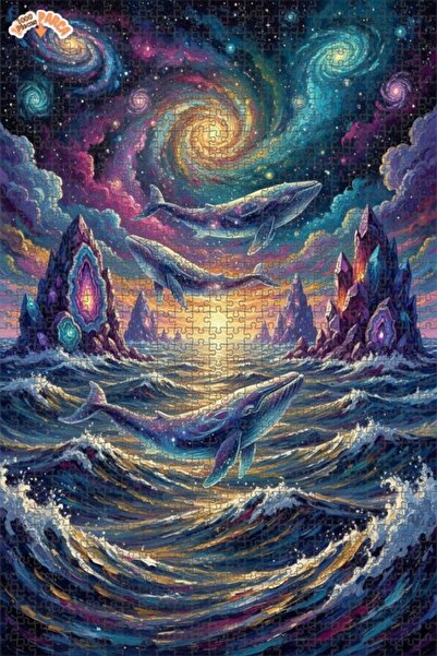 Esranın Dünyası لغز خشبي مكون من مزدوج الطبقات إطارًا بتصميم لوحة زيتية لمغام...