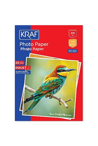 KRAF 2150 HÂRTIE FOTOGRAFICĂ LUCIOASĂ A4 150g PACHET DE 25