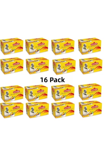 Çaykur ديمليك سوزين / أكياس شاي سياحية (5 جرام × 40) 200 جرام عبوة من 16 قطعة