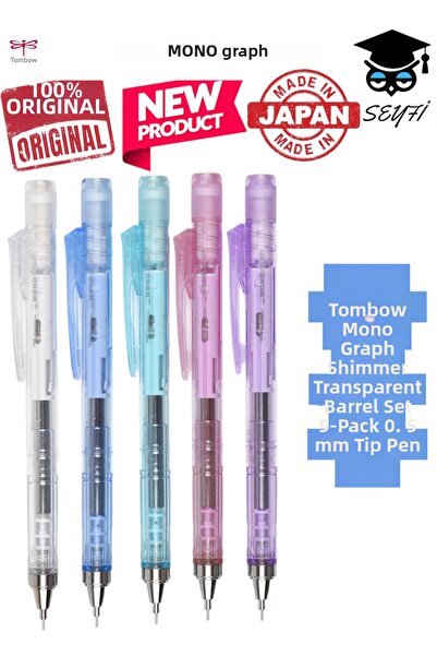 SEYFİKİRTASİYE Tombow Mono Graph Shimmer Transparent Body Series Set of 5 0.5...