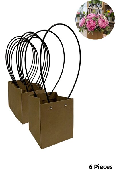 roco paper Geantă pentru flori Kraft, geantă de transport pentru cadouri și g...