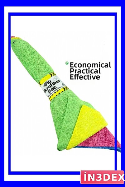 İN3DEX Microfiber Kitchen Drying Cloth Set 4 Pieces