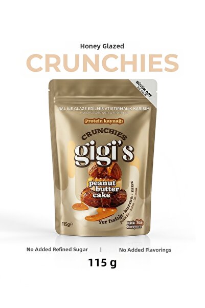 Gigis Food مزيج كرانشي مطلي بزبدة الفول السوداني وحلوى البال