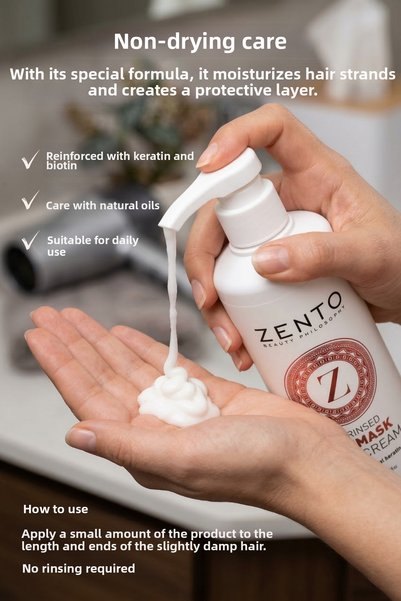 ZENTO Hair Cream Cremask Leave-In Hair Care Cream 500 ml