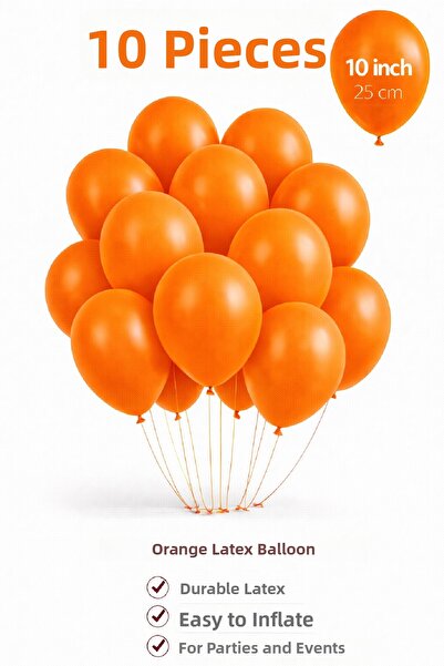 BKMC PARTY 10 Pcs Latex Balloons 10 Inch Party Balloon Birthday Decoration Ba...