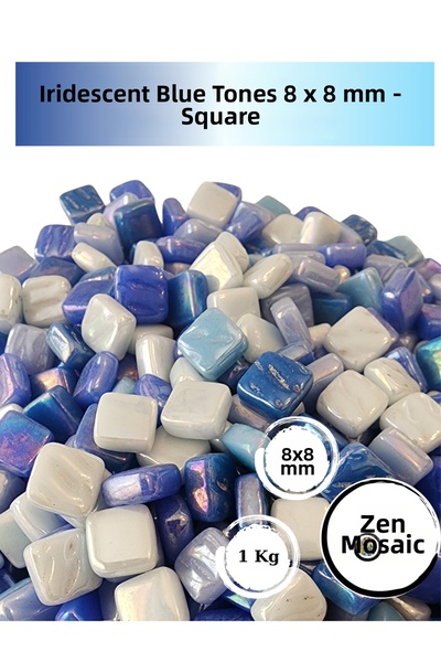 Zen Mozaik Pietre de mozaic din sticlă în culori asortate pentru lucrări de m...