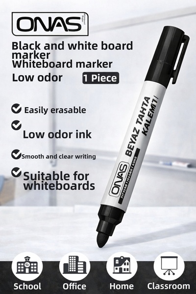FREEDOM STOREE Onas Black and White Board Marker Whiteboard Marker Low Odor 1...