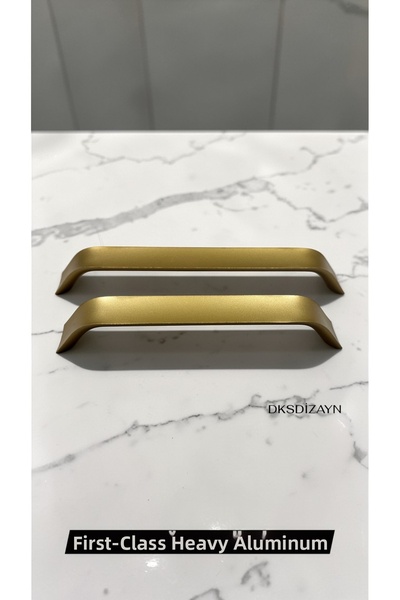 DKSDİZAYN Saray Kulp 1. Mâner din aluminiu rezistent pentru mobilă, sertar, d...