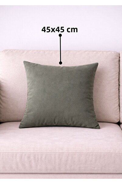 Elen's Velvet D Textured S Suede Island Pouf Y Pillowcase Economic Elegant fo...