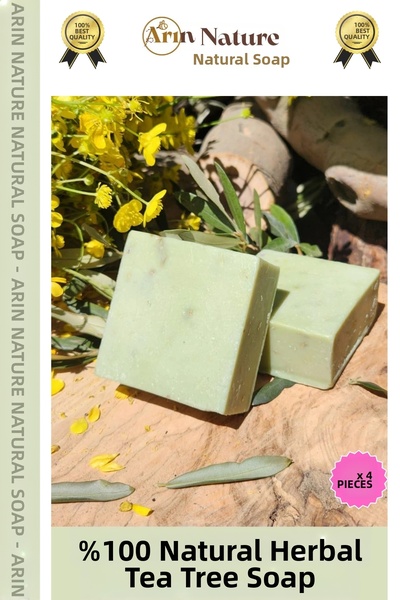 Carlburn # صابون شاي تي تري 100% طبيعي برائحة جميلة للوجه والشعر والجسم، صابو...