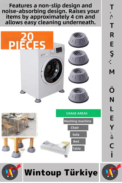 Wintoup # Anti-vibrații Anti-alunecare Anti-vibrații sonore Mașină de spălat ...