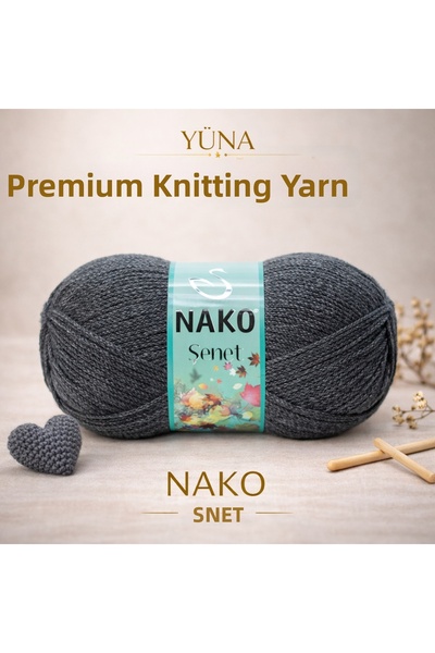 NAKO Şenet 25% Wool Knitting Yarn 193 Light Gray