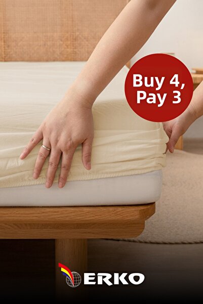 Erko Dört Mevsim 100% bumbac pieptănat cearșaf de pat dublu, toate dimensiunile