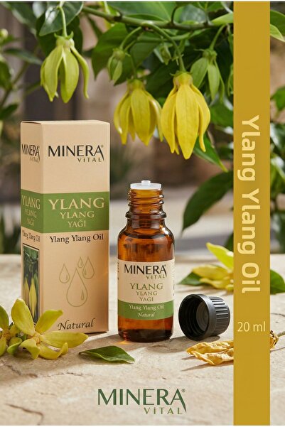 MİNERA VİTAL زيت يلانج يلانج 20 مل (زيت يلانج يلانج) زجاجة زجاجية مع قطارة