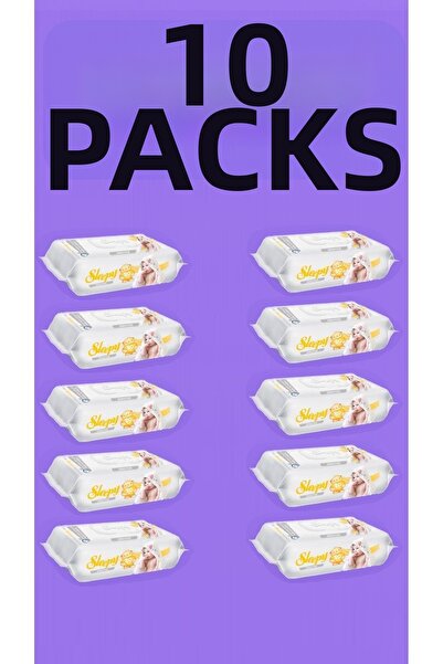 Sleepy مناديل مبللة حساسة 10 عبوات تحتوي على 90 900 ورقة