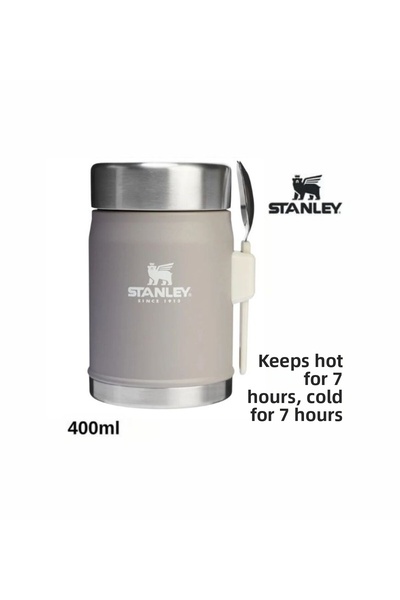 Stanley ترمس طعام كلاسيكي أسطوري سعة 0.40 لتر |   رماد